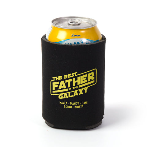 Best Father In The Galaxy Personalized Can Wrap