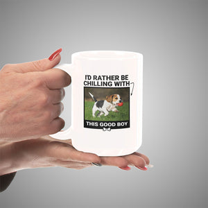 I'd Rather Be Chilling Personalized 15oz Ceramic Mug