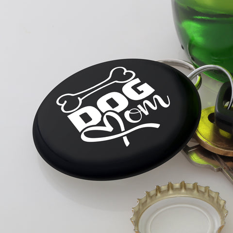 Image of Dog Mom Bone Magnetic Bottle Opener Keychain