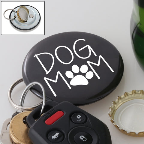 Image of Dog Mom Magnetic Bottle Opener Keychain
