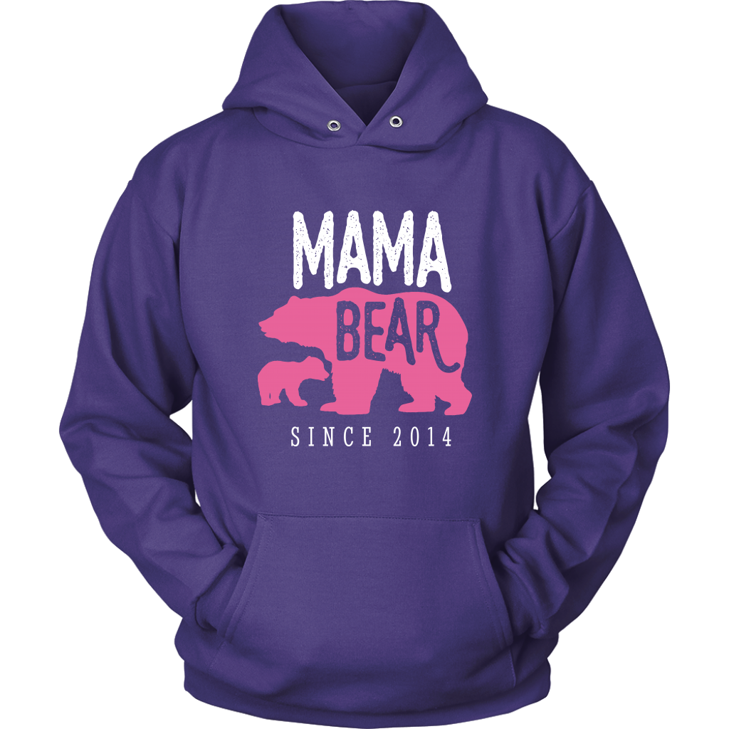 Mama Bear Since 2014 Hoodie Sweatshirt