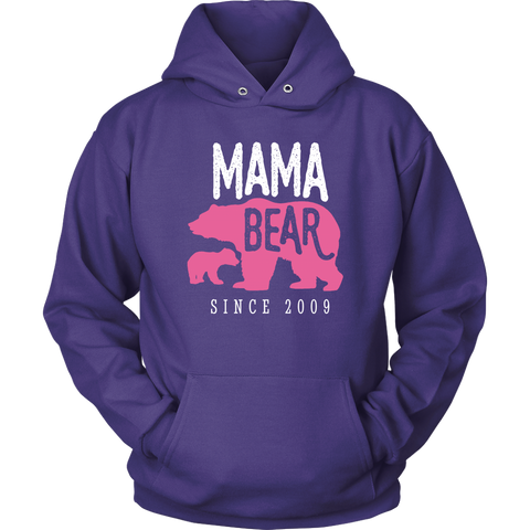 Image of Mama Bear Since 2009 Hoodie Sweatshirt