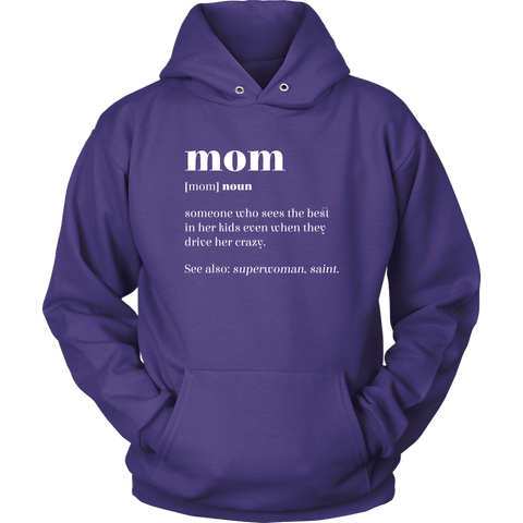 Image of Mom Definition Hoodie Sweatshirt