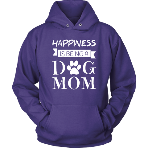 Image of Happiness Is Being A Dog Mom Hoodie Sweatshirt