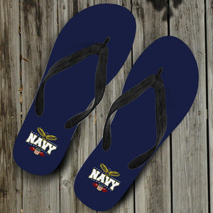 Navy Flip Flops