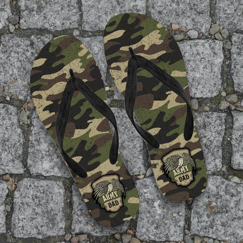 Image of Army Dad Camouflage Flip Flops