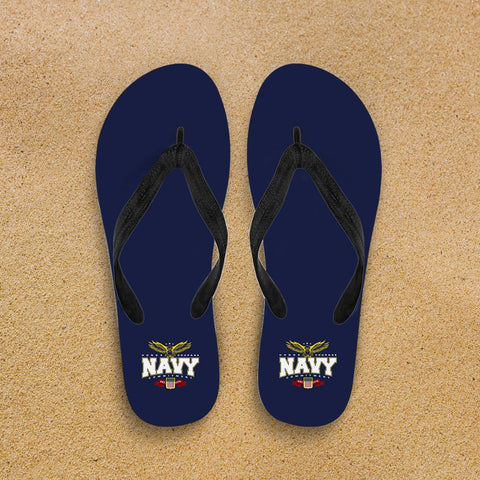 Image of Navy Flip Flops