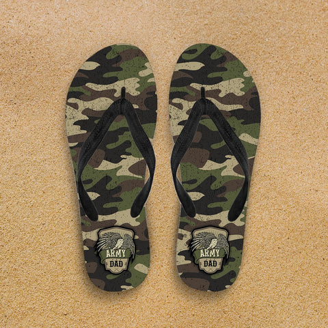 Image of Army Dad Camouflage Flip Flops