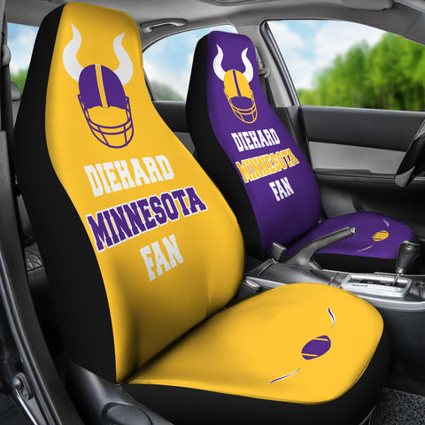 Image of Diehard Minnesota Fan Sports Universal Car Seat Covers