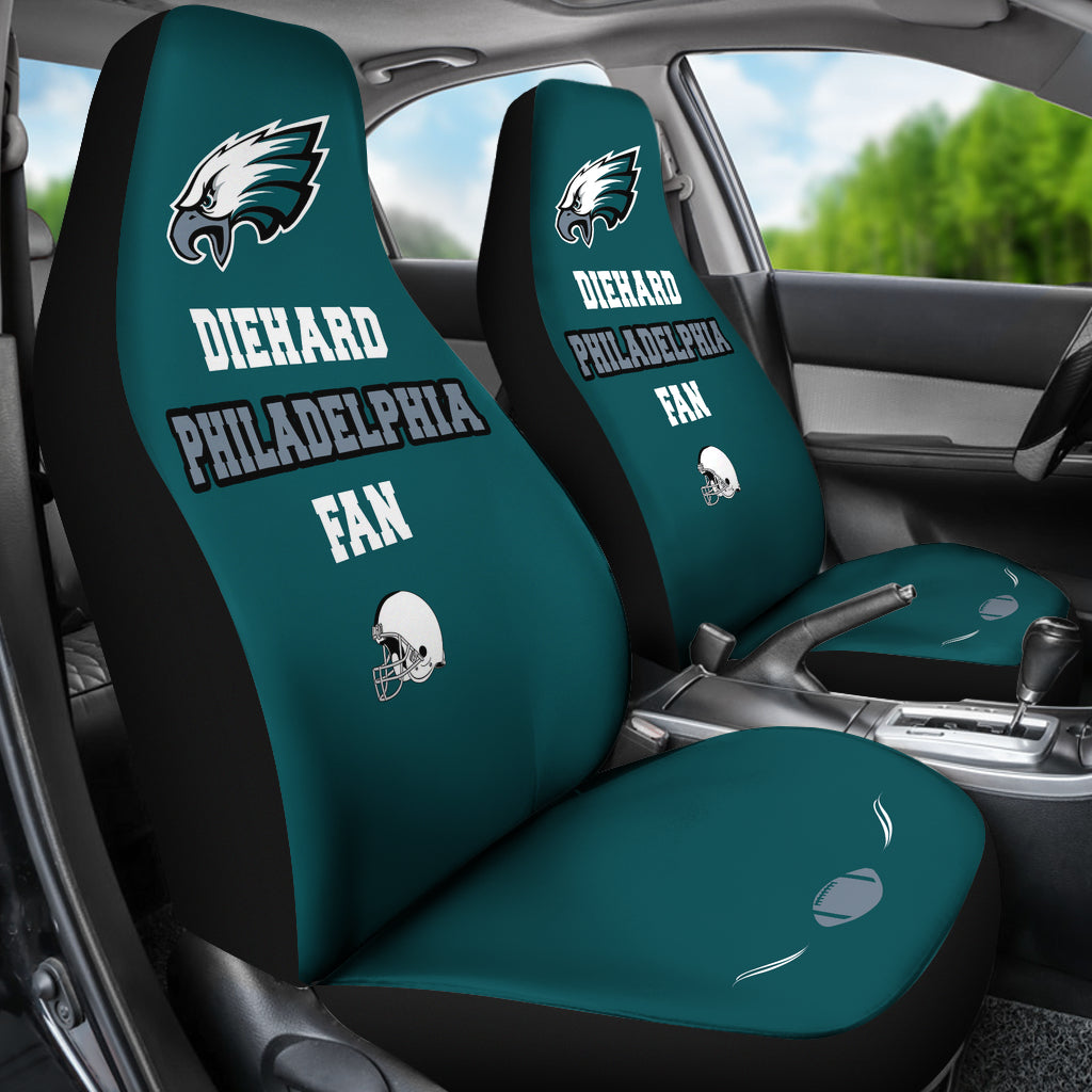Diehard Philadelphia Fan Sports Universal Car Seat Covers
