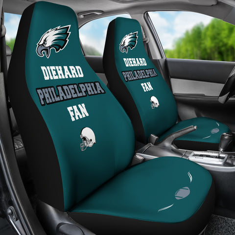 Image of Diehard Philadelphia Fan Sports Universal Car Seat Covers