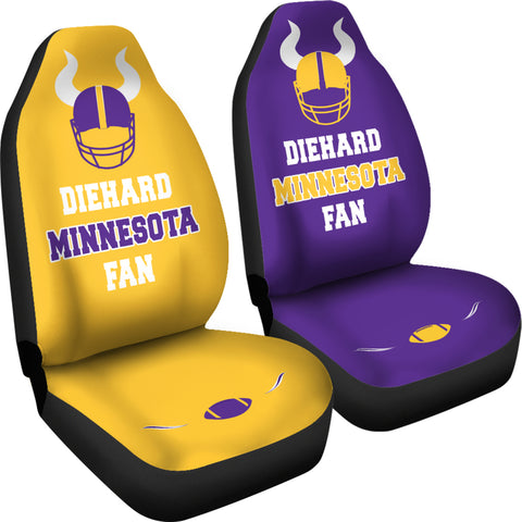 Image of Diehard Minnesota Fan Sports Universal Car Seat Covers