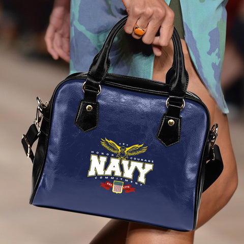 Image of Navy Handbag