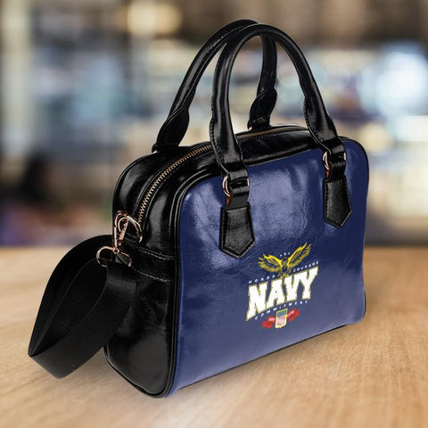 Image of Navy Handbag