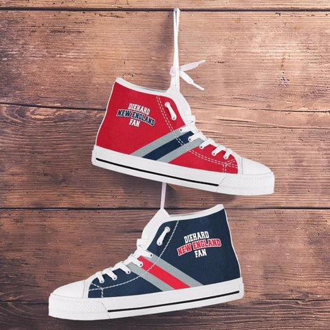 Image of Diehard New England Fan Sports High Top Shoes