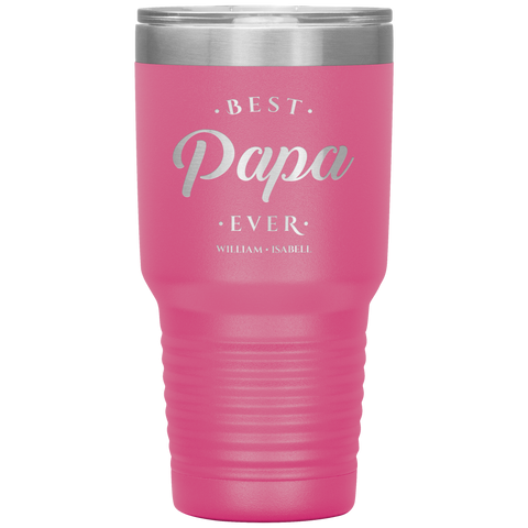 Image of Best Papa Ever Personalized Tumbler