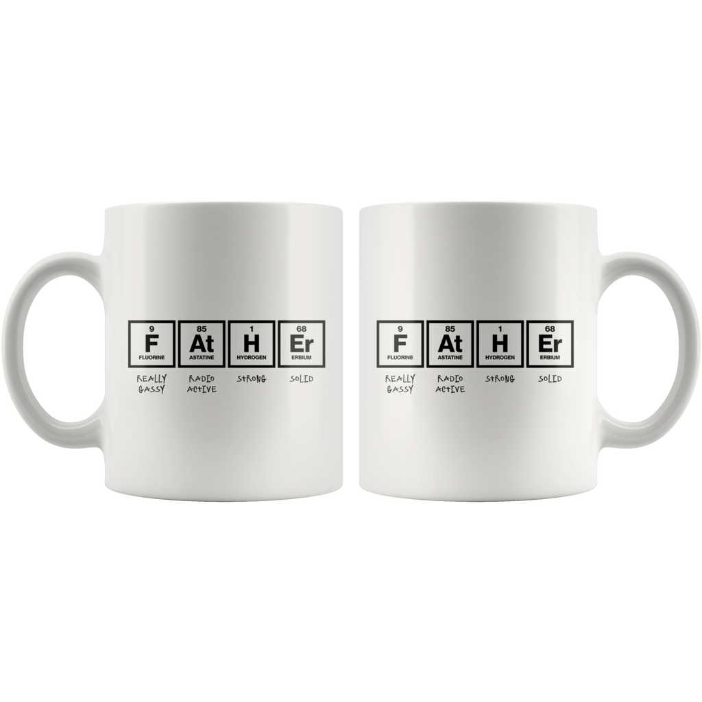 Father Elements White Ceramic Mug