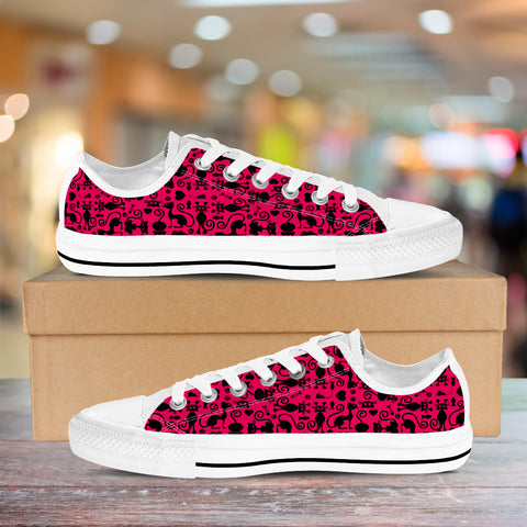 Image of Cats Low Top Shoes Pink