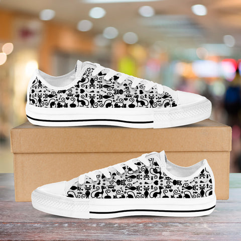 Image of Cats Low Top Shoes White