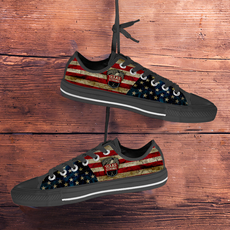 Texas Strong Low Top Shoes Black