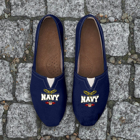 Image of Navy Toms Style Casual Shoes