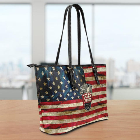 Image of Texas Strong Large Leather Tote Bag