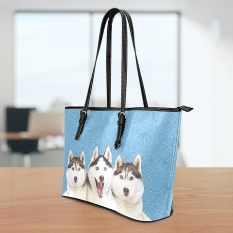 Image of Husky Large Leather Tote