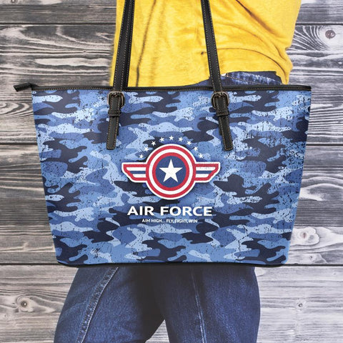 Image of Air Force Small Leather Tote