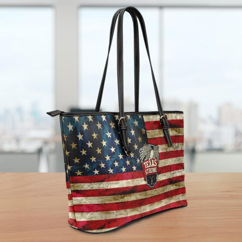 Image of Texas Strong Small Leather Tote Bag