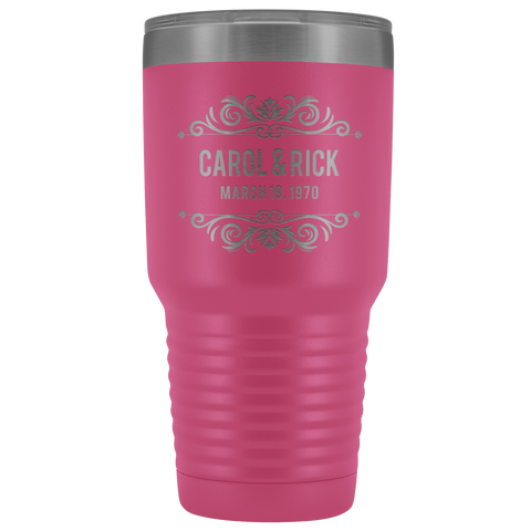 Image of Couples Est Personalized Tumbler 30oz