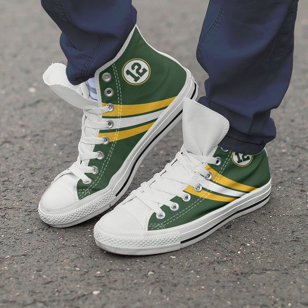 Green Bay 12 Sports High Top Shoes