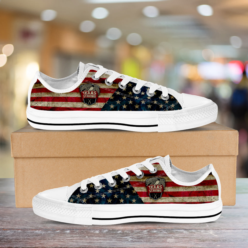 Texas Strong Low Top Shoes White