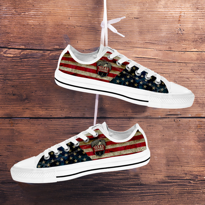 Texas Strong Low Top Shoes White
