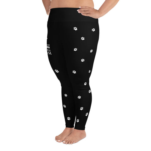 Image of Happiness Is Being a Dog Mom Leggings Plus Size