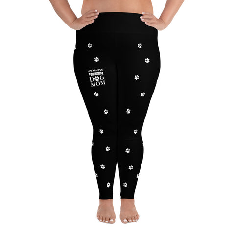 Image of Happiness Is Being a Dog Mom Leggings Plus Size