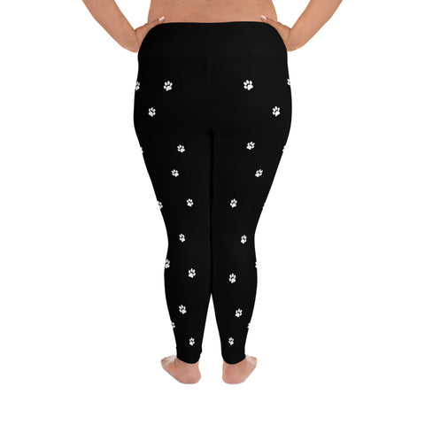 Image of Happiness Is Being a Dog Mom Leggings Plus Size