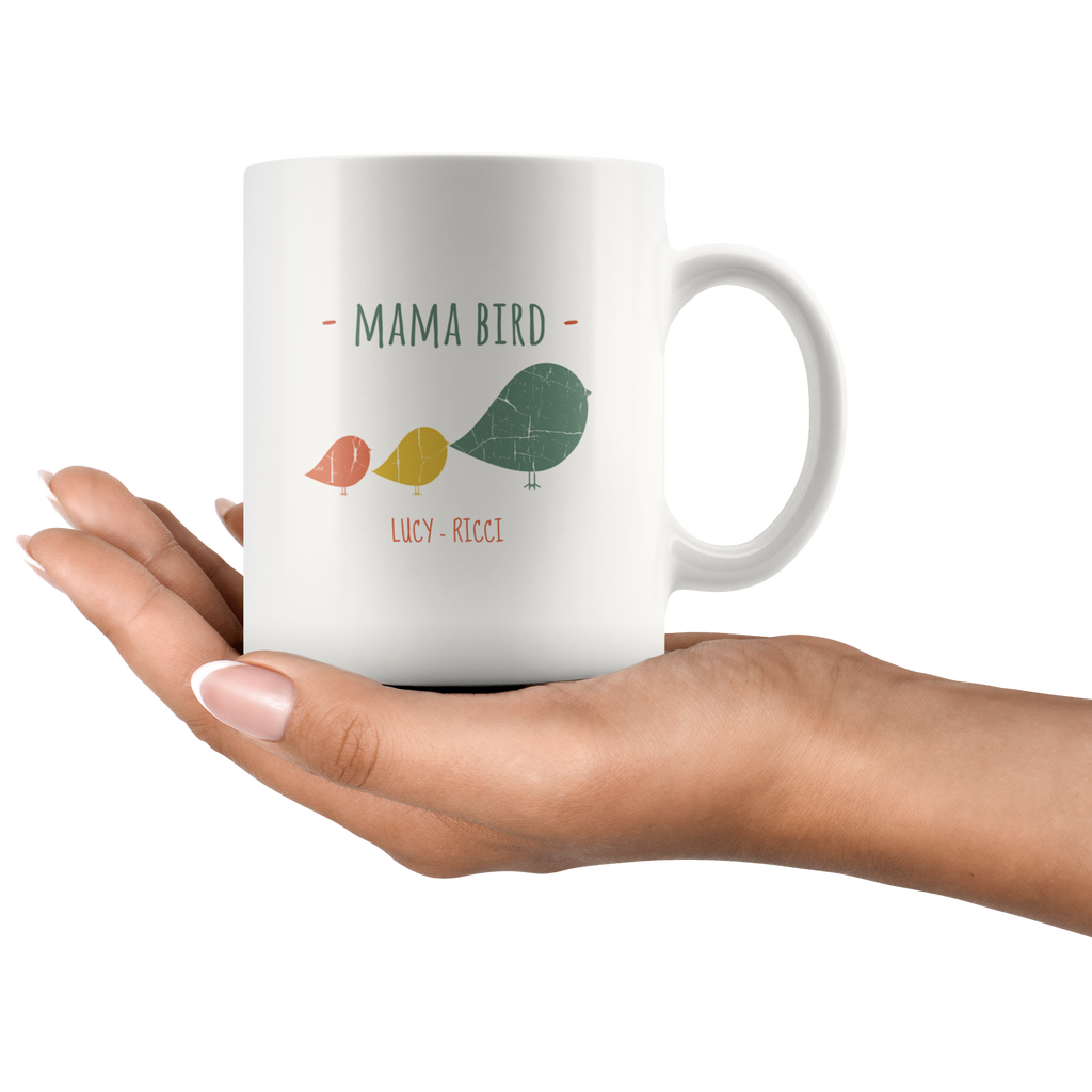 Mama Bird Lucy Ricci Personalized Mug