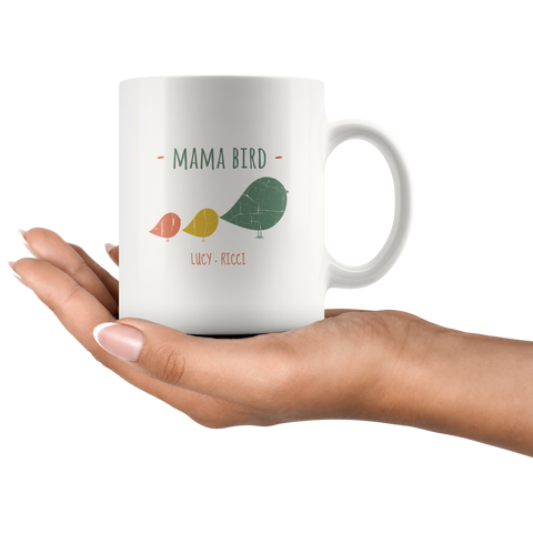 Mama Bird Lucy Ricci Personalized Mug