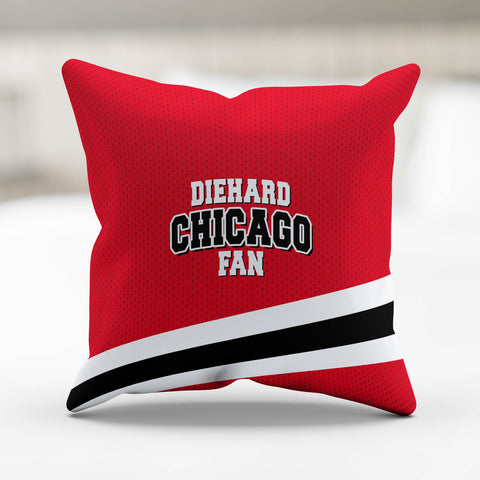 Image of Diehard Chicago Fan Spots Pillow Cover