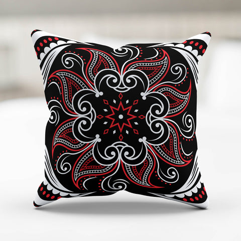 Image of Mandala Pillow Cover Black