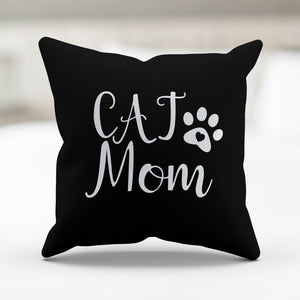 Cat Mom Paw Pillow Cover