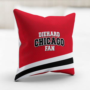 Diehard Chicago Fan Spots Pillow Cover