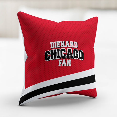 Image of Diehard Chicago Fan Spots Pillow Cover