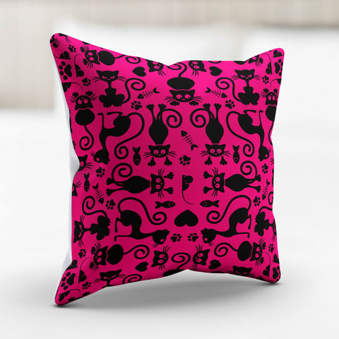 Image of Cats Pillowcase Pink