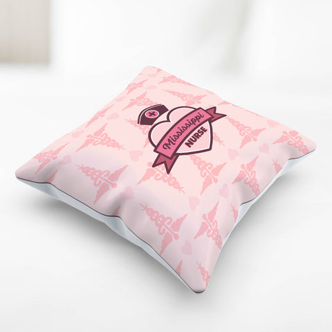 Image of Mississippi Nurse Pillowcase Pink