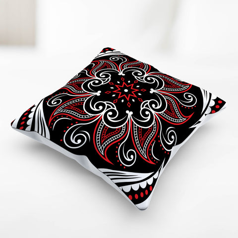 Image of Mandala Pillow Cover Black