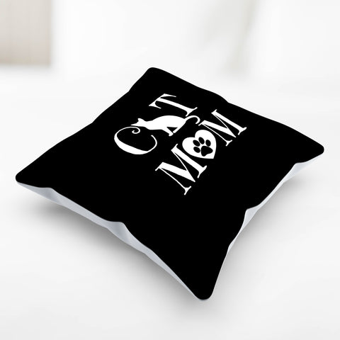 Image of Cat Mom Heart Pillow Cover