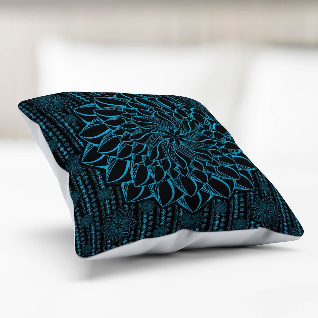 Mandala Pillow Cover Turquoise