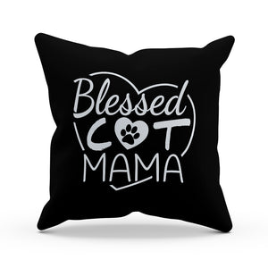 Blessed Cat Mama Pillow Cover
