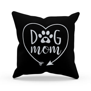 Dog Mom Heart Pillow Cover